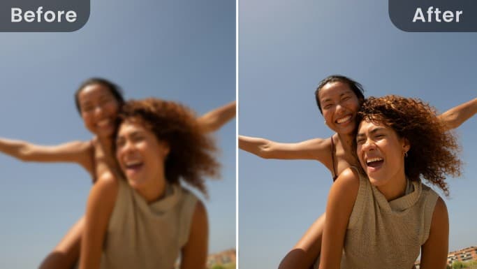 Verschwommenes Bild verbessern mit KI